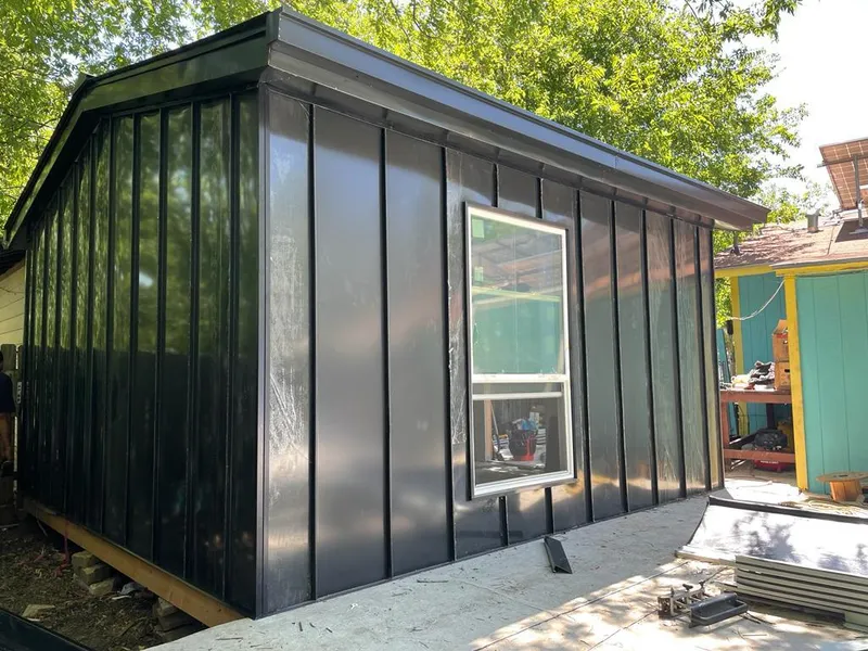 Black standing seam metal wall panels for Metal Roof Installation in Schuylkill